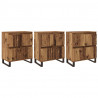 Bufet 3 pcs Stare drewno 60 x 35 x 70 cm