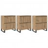 Bufet 3 pcs Dąb rzemieślniczy 60 x 35 x 70 cm