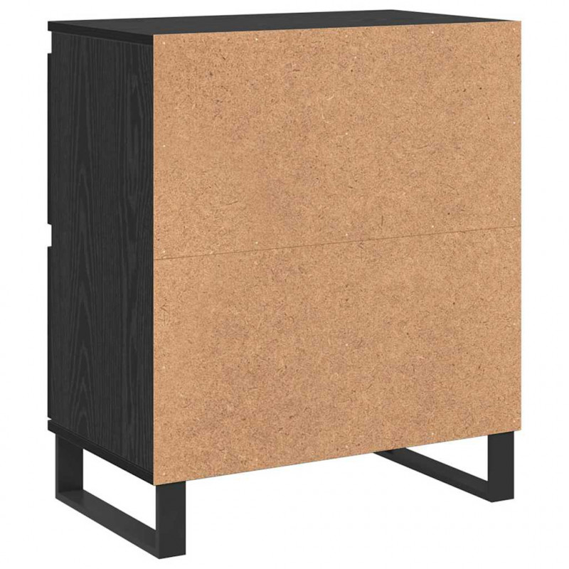 Bufet 3 pcs Czarny Dąb 60 x 35 x 70 cm
