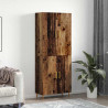 Highboard Montowane na ścianie Stare drewno 69,5 x 34 x 180 cm