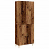 Highboard Montowane na ścianie Stare drewno 69,5 x 34 x 180 cm