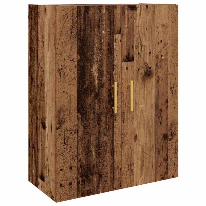 Highboard Montowane na ścianie Stare drewno 69,5 x 34 x 180 cm