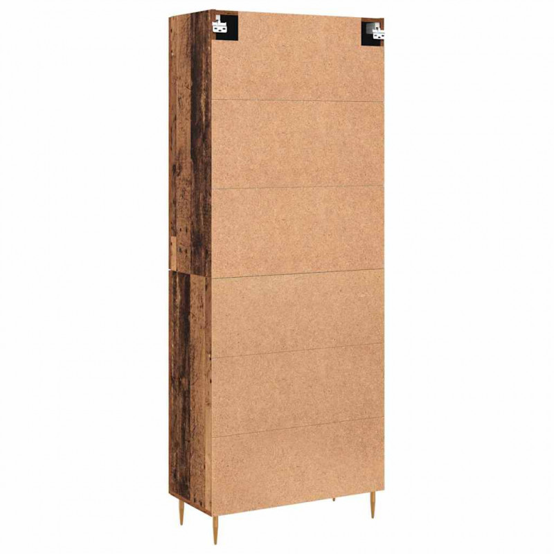 Highboard Montowane na ścianie Stare drewno 69,5 x 34 x 180 cm