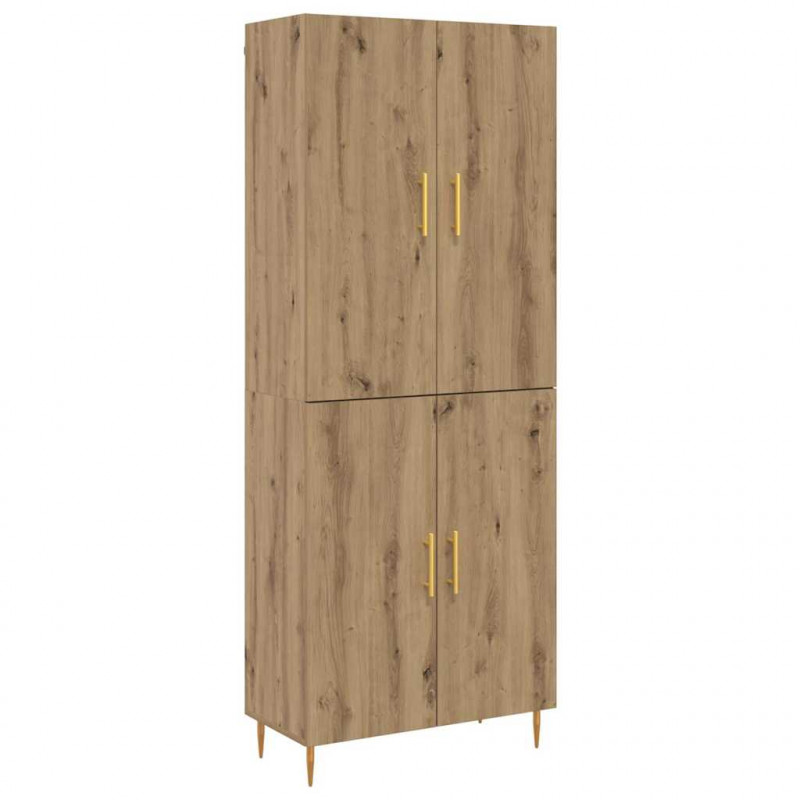 Highboard Montowane na ścianie dąb artisan 69,5 x 34 x 180 cm