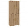 Highboard Montowane na ścianie dąb artisan 69,5 x 34 x 180 cm
