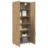 Highboard Montowane na ścianie dąb artisan 69,5 x 34 x 180 cm