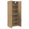 Highboard Montowane na ścianie dąb artisan 69,5 x 34 x 180 cm