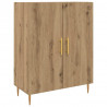 Highboard Montowane na ścianie dąb artisan 69,5 x 34 x 180 cm