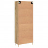 Highboard Montowane na ścianie dąb artisan 69,5 x 34 x 180 cm