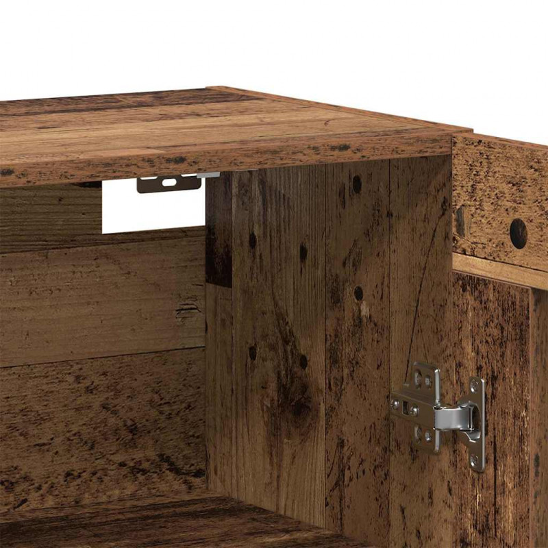 Szafki montowane na ścianie 2 pcs Stare drewno
