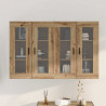 Szafki montowane na ścianie 2 pcs dąb artisan 69,5 x 34 x 90 cm