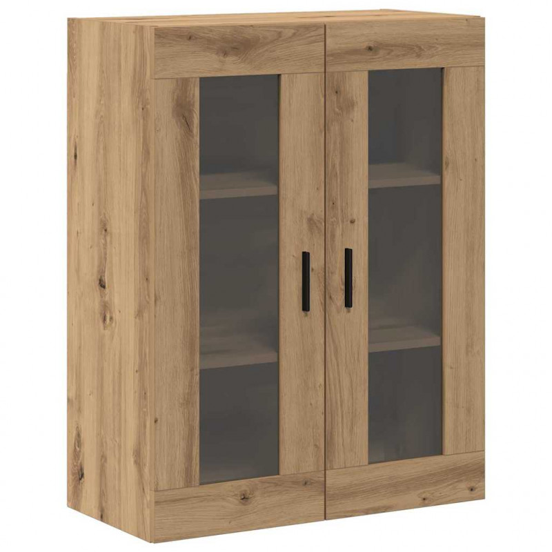 Szafki montowane na ścianie 2 pcs dąb artisan 69,5 x 34 x 90 cm