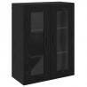 Szafki montowane na ścianie 2 pcs Czarny dąb 69,5 x 34 x 90 cm