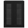 Szafki montowane na ścianie 2 pcs Czarny dąb 69,5 x 34 x 90 cm