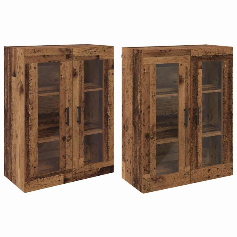 Szafki montowane na ścianie 2 pcs Stare drewno