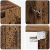 Szafki montowane na ścianie 2 pcs Stare drewno