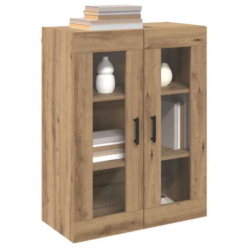 Szafki montowane na ścianie 2 pcs dąb artisan 69,5 x 34 x 90 cm