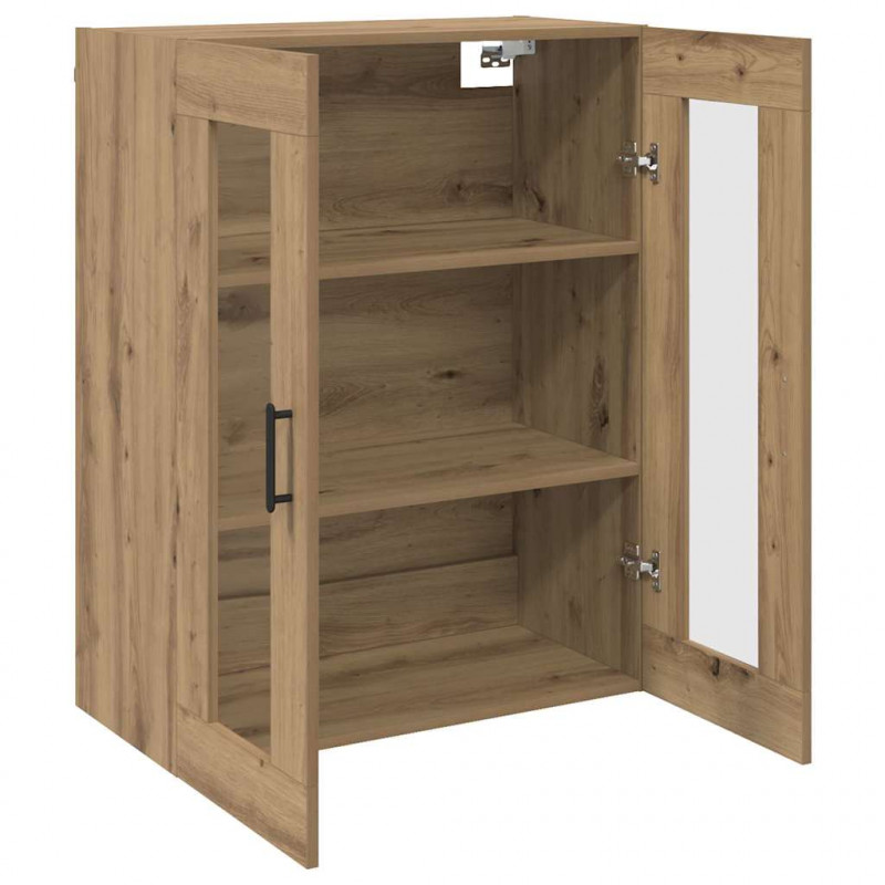 Szafki montowane na ścianie 2 pcs dąb artisan 69,5 x 34 x 90 cm