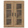 Szafki montowane na ścianie 2 pcs dąb artisan 69,5 x 34 x 90 cm
