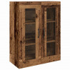 Highboard 2 pcs Stare drewno Materiał drewnopochodny