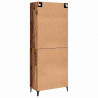 Highboard 2 pcs Stare drewno Materiał drewnopochodny