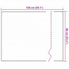 Samoprzylepna folia lustrzana 90 x 150 cm 2 pcs Srebrny PET