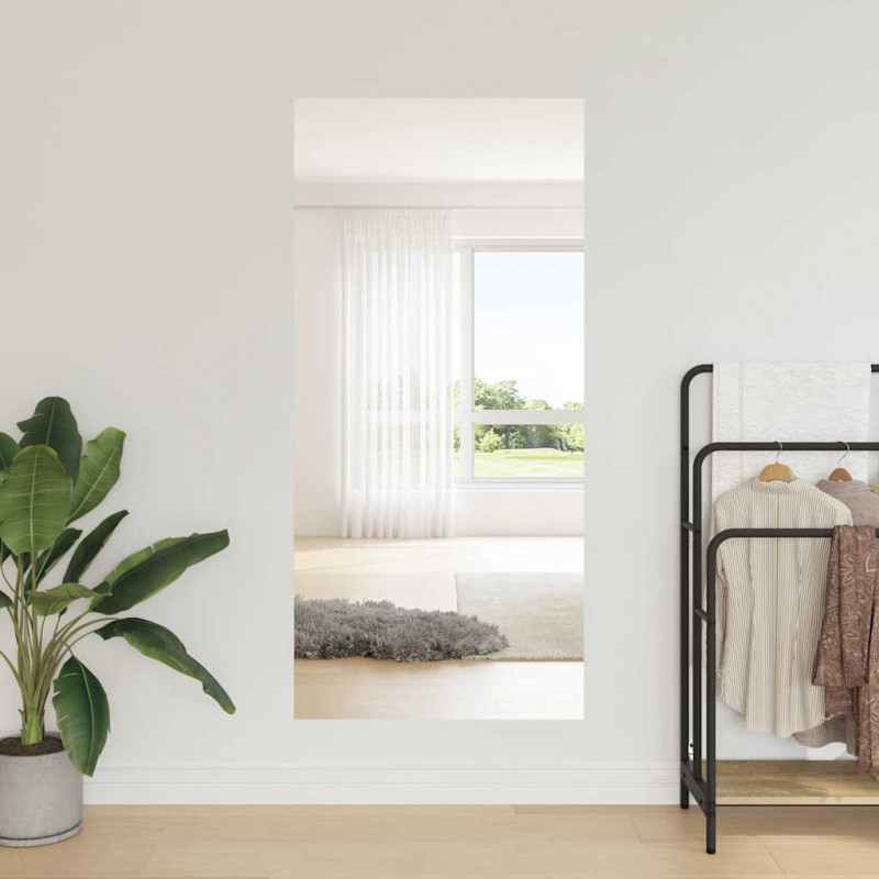 Lustro samoprzylepne 90 x 200 cm 2 pcs Srebrny PET