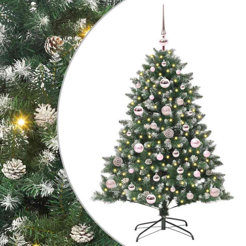 Sztuczna choinka z podstawą Zielony 120 cm PVC, plastik i stal