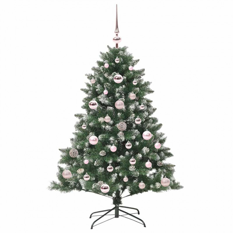 Sztuczna choinka z podstawą Zielony 120 cm PVC, plastik i stal