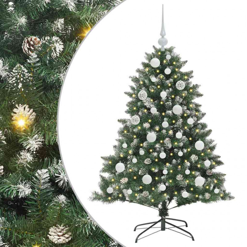 Sztuczna choinka z podstawą Zielony 120 cm PVC, plastik i stal