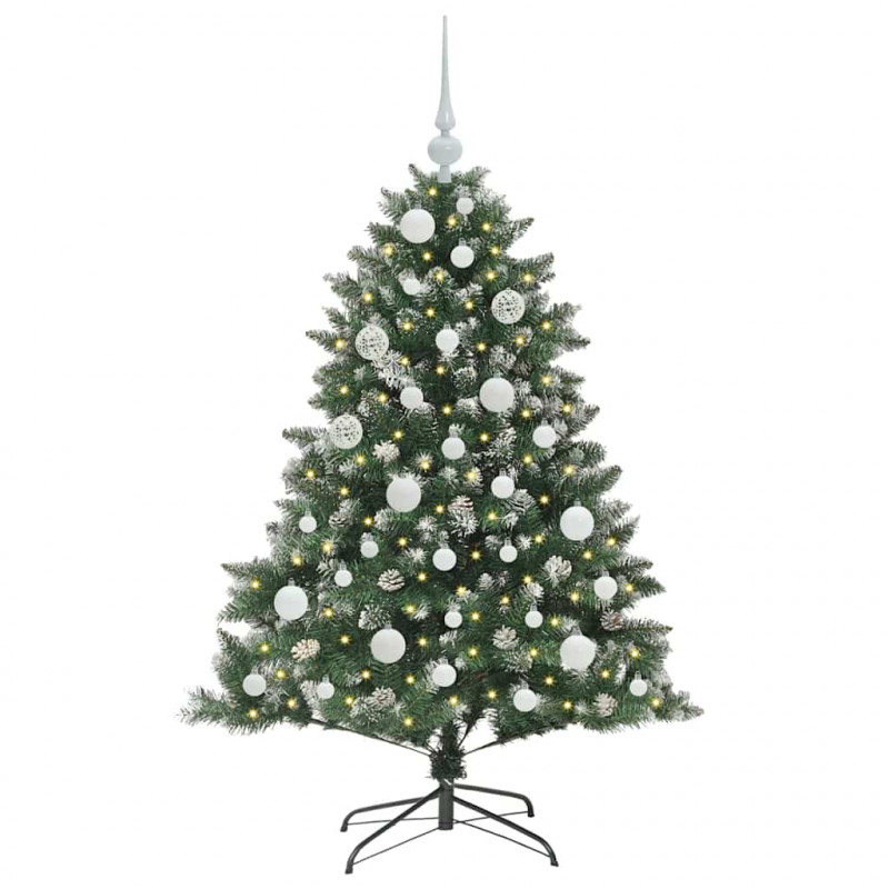 Sztuczna choinka z podstawą Zielony 120 cm PVC, plastik i stal