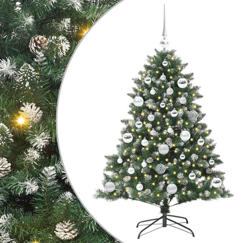 Sztuczna choinka z podstawą Zielony 120 cm PVC, plastik i stal