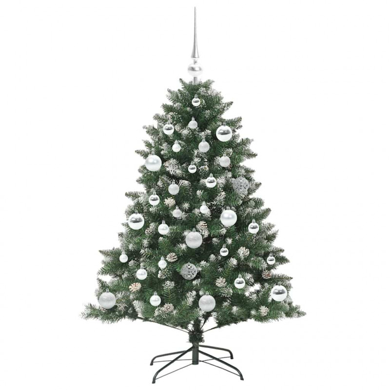 Sztuczna choinka z podstawą Zielony 120 cm PVC, plastik i stal