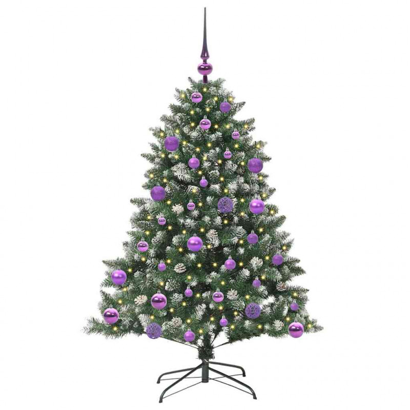Sztuczna choinka z podstawą Zielony 120 cm PVC, plastik i stal