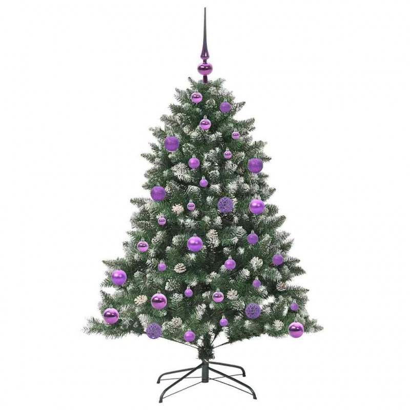 Sztuczna choinka z podstawą Zielony 120 cm PVC, plastik i stal