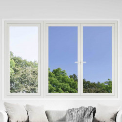 Statyczna refleksyjna folia okienna solarna Srebrny PVC