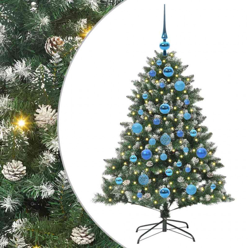 Sztuczna choinka z podstawą Zielony 120 cm PVC, plastik i stal