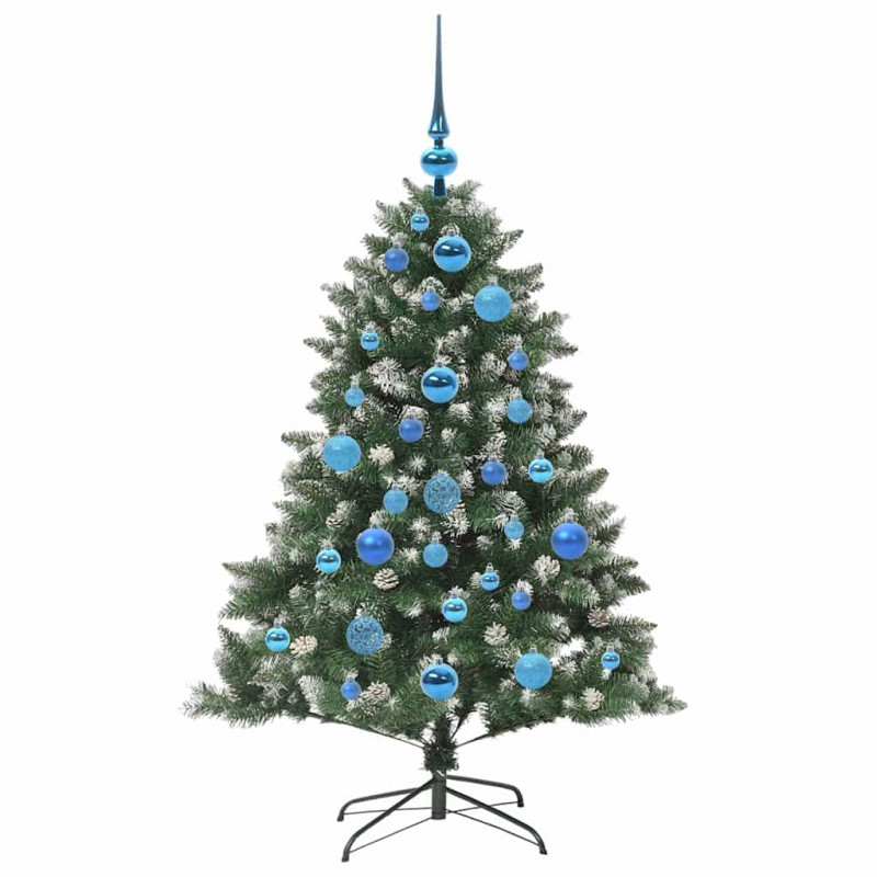 Sztuczna choinka z podstawą Zielony 120 cm PVC, plastik i stal