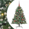 Sztuczna choinka z podstawą Zielony 120 cm PVC, plastik i stal