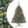 Sztuczna choinka z podstawą Zielony 150 cm PVC, plastik i stal