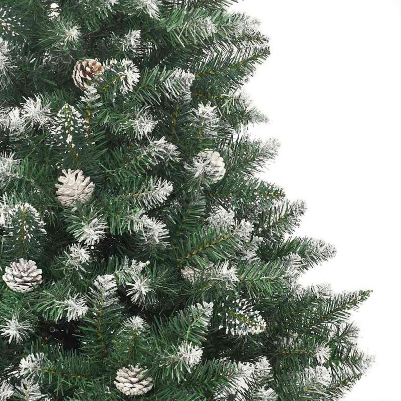 Sztuczna choinka z podstawą Zielony 150 cm PVC, plastik i stal