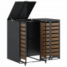 Przechowalnia na 3 kosze na odpady 340 x 77.5 x 115.5 cm Stal