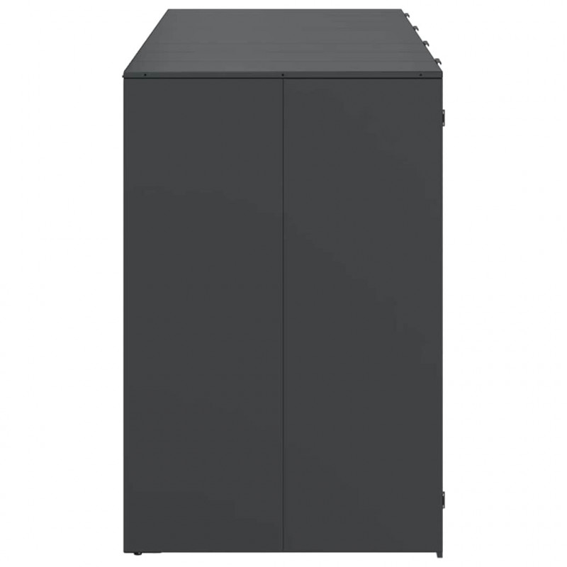 Przechowalnia na 3 kosze na odpady 340 x 77.5 x 115.5 cm Stal