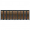 Przechowalnia na 3 kosze na odpady 340 x 77.5 x 115.5 cm Stal