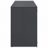 Przechowalnia na 3 kosze na odpady 340 x 77.5 x 115.5 cm Stal