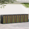 Przechowalnia na 3 kosze na odpady 340 x 77.5 x 115.5 cm Stal