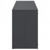 Przechowalnia na 3 kosze na odpady 340 x 77.5 x 115.5 cm Stal