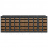 Przechowalnia na 3 kosze na odpady 340 x 77.5 x 115.5 cm Stal