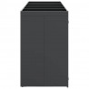 Przechowalnia na 3 kosze na odpady 340 x 77.5 x 115.5 cm Stal