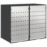 Przechowalnia na 3 kosze na odpady 340 x 77.5 x 115.5 cm Stal